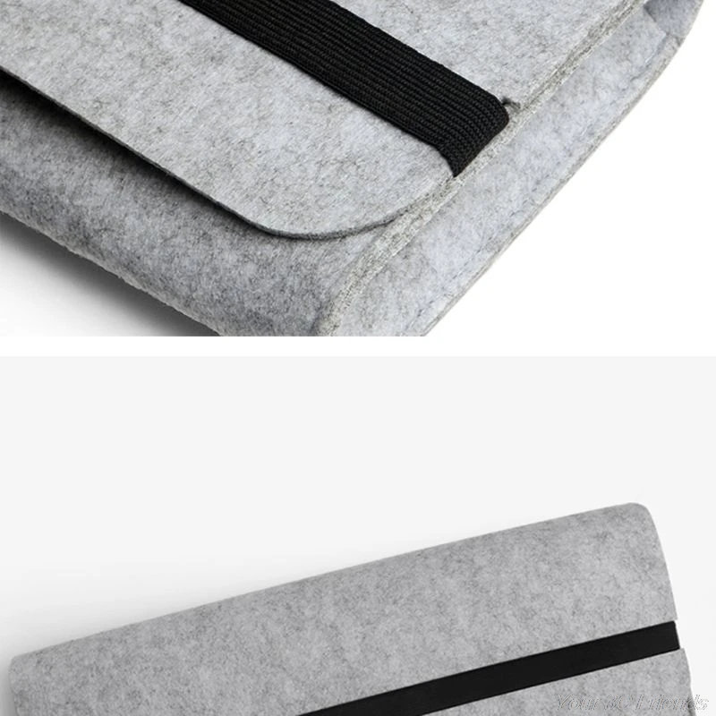 

Large Capacity Portable Storage Organizer Felt Practical Elastic Band Durable Pouch Dust Proof Mechanical Keyboard Bag F26 21