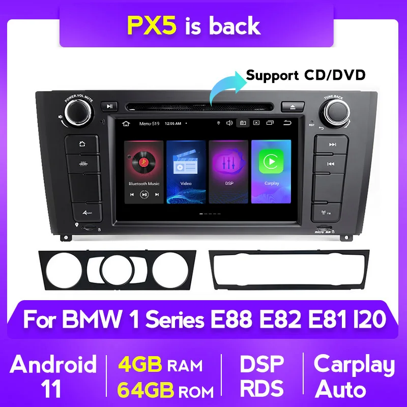 Автомобильный радиоприемник NaviFly DSP 8core Android 11 стерео видеоплеер GPS головное