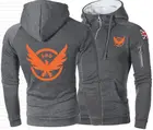 Мужская толстовка с капюшоном из игры The Division 2, с полумолнией, SHD, PS4, Xbox 360, в стиле хип-хоп, с изображением флага Великобритании, 555