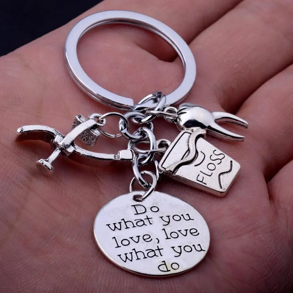 Брелок Do Waht You Love What брелок зубная щетка нить паста зубной ключ держатель