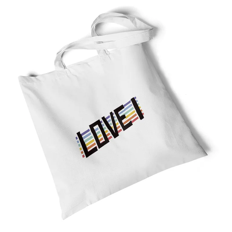 Забавные цитаты печати холщевая сумка на плечо сумки путешествия складная