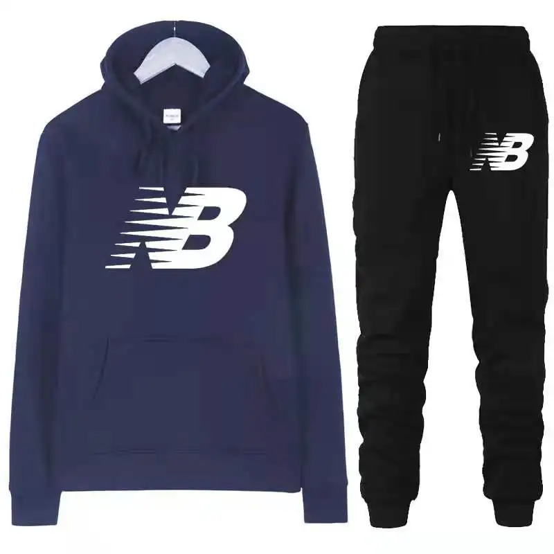 

2021 модный спортивный костюм с длинным рукавом, Женский свитшот с капюшоном и спортивные брюки, комплект из двух предметов, Осень-зима, повсе...