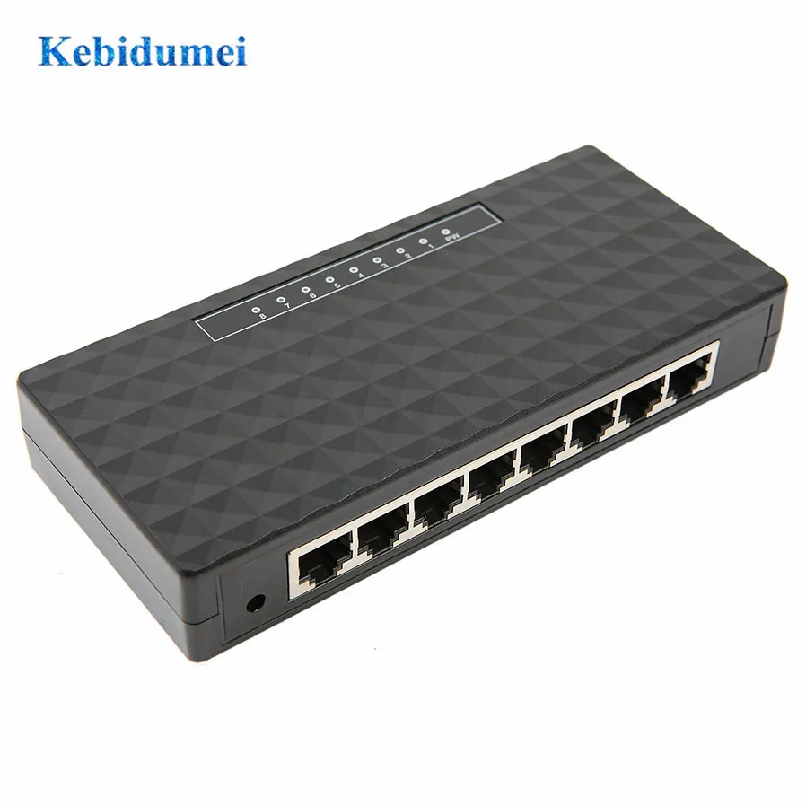 Интеллектуальный гигабитный 8 портовый коммутатор 100/1000 Ethernet сетевой Lan