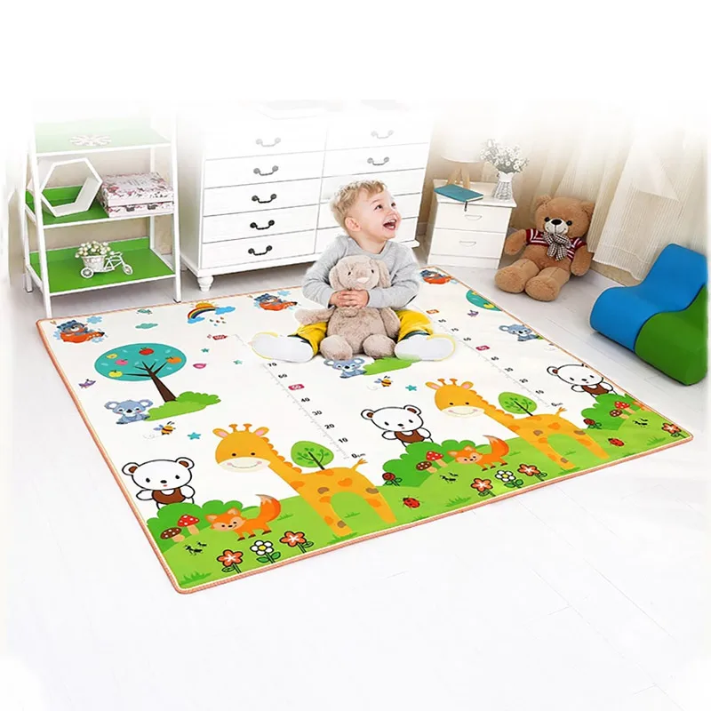 IMBABY Baby Play Mat Thick Crawling Mat Infants Puzzles Mat Cute Cartoon for Children Game Pad For Infants Educational Soft Mat
