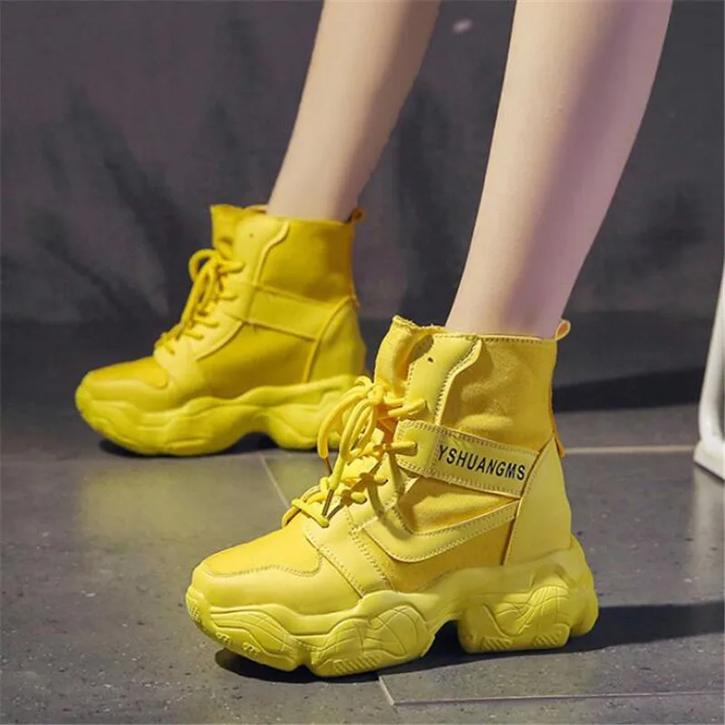 Женские парусиновые ботинки ZPXHSM повседневные дышащие кроссовки на толстой