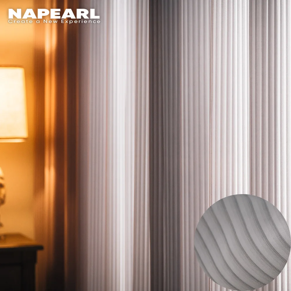 NAPEARL 1 шт. Тюль с полосатым дизайном, элегантные современные занавески для спальни, гостиной, домашнего декора, простые и универсальные.