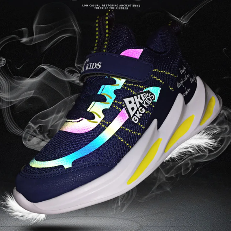 2019 весенне-летние детские дышащие кроссовки удобная сетчатая спортивная обувь