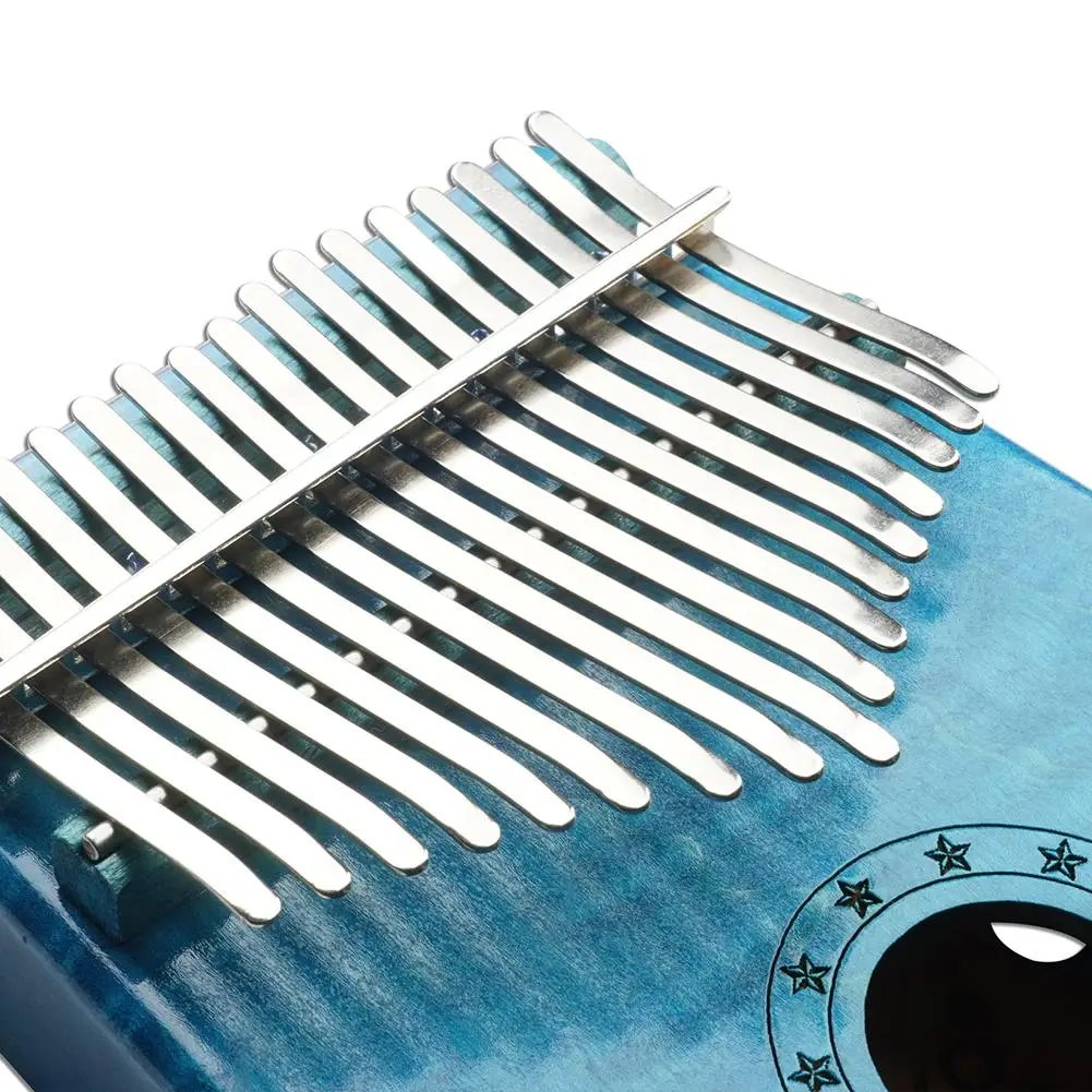17 Key Thumb Piano Kalimba in C Tone Music Instrument Toy Gift Portable Solid Wooden For Begineer | Спорт и развлечения