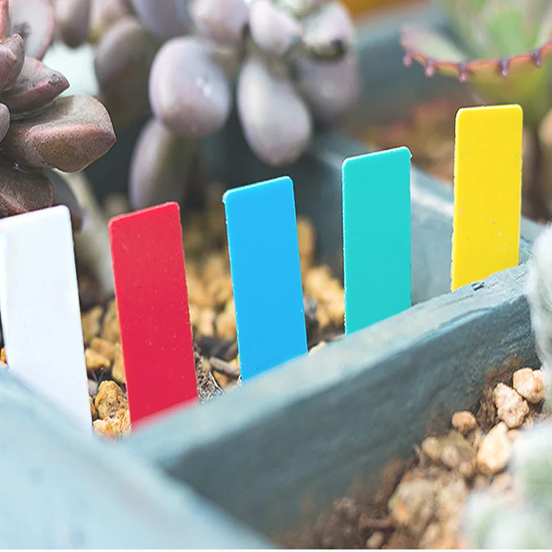 100 шт. пластиковые мини-бирки для растений | Дом и сад