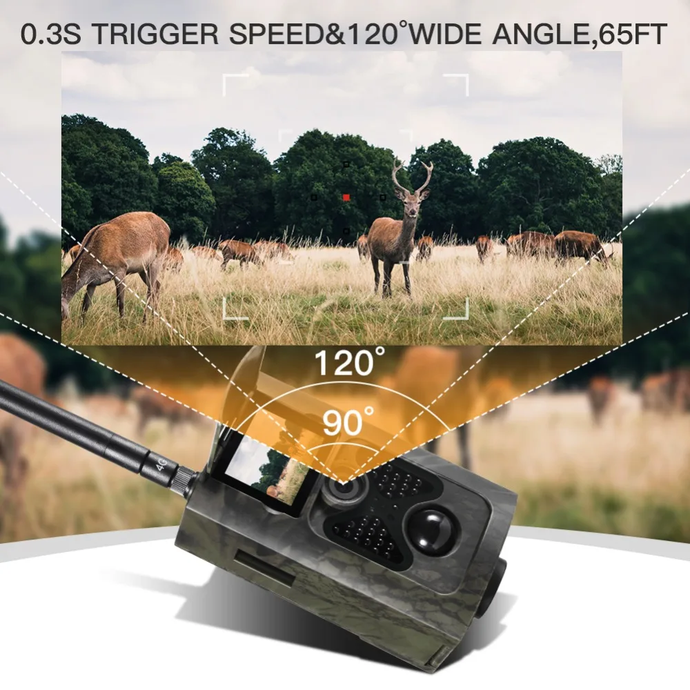 SunTek 4G Trail камера IP65 фото ловушки 0 3 s охотничья ночное видение дикая Дикая для