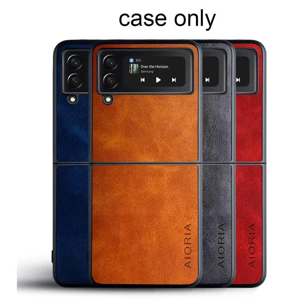 

Из искусственной кожи силиконовый телефон для Z Flip3 5g, защитный чехол для телефона, противоударный и противоударный винтажный телефон, Cas M6f4