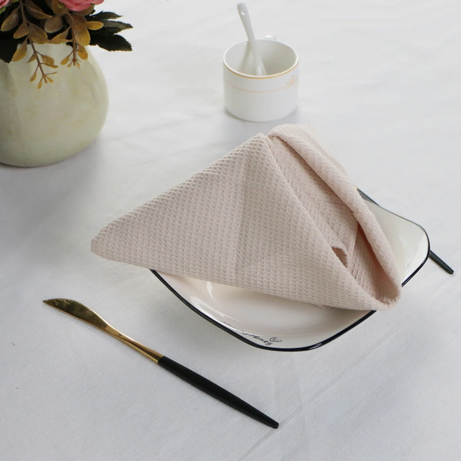 Набор из 6 шт тканевых салфеток Полотенца вафельные хлопок Кухня чистки тарелки