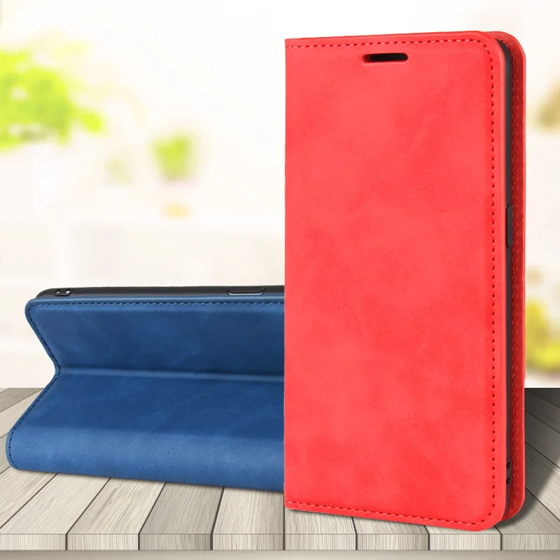 Удобный Улучшенный кожаный двойной Магнитный чехол-книжка с отделениями для