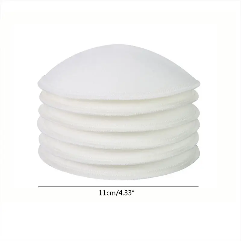 Almohadilla de lactancia para beb&eacute;, 4 piezas, transpirable, lavable, reutilizable, Anti desbordamiento de leche, maternidad-5
