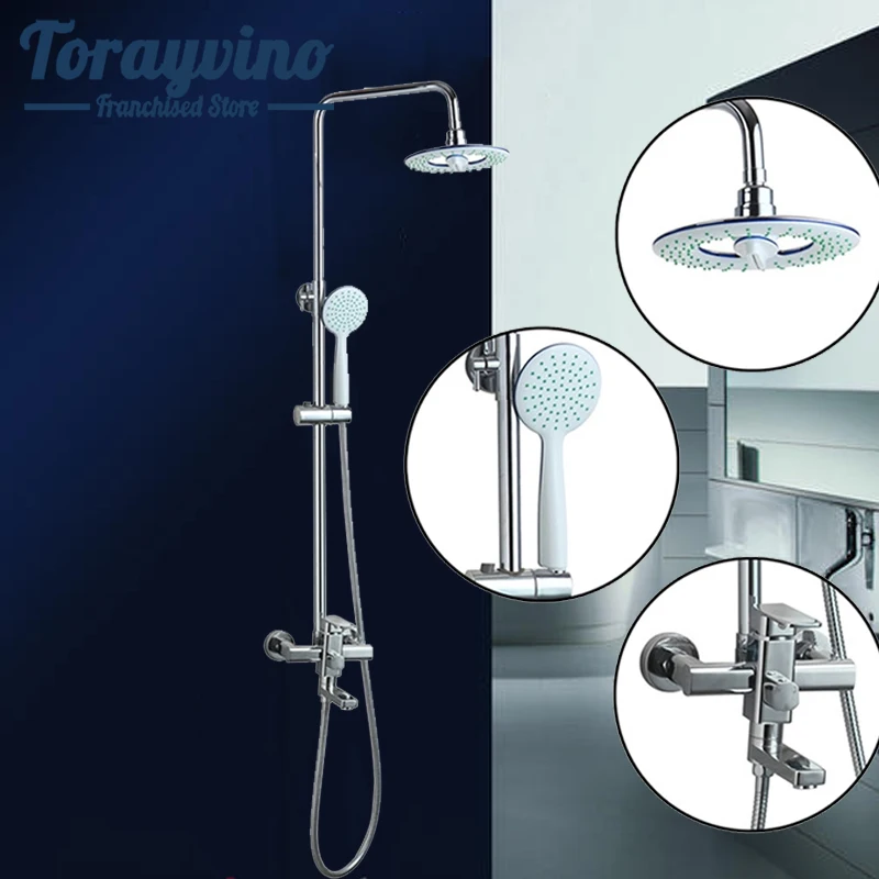 Смеситель для душа латунный хромированный 8 дюймов | Обустройство дома