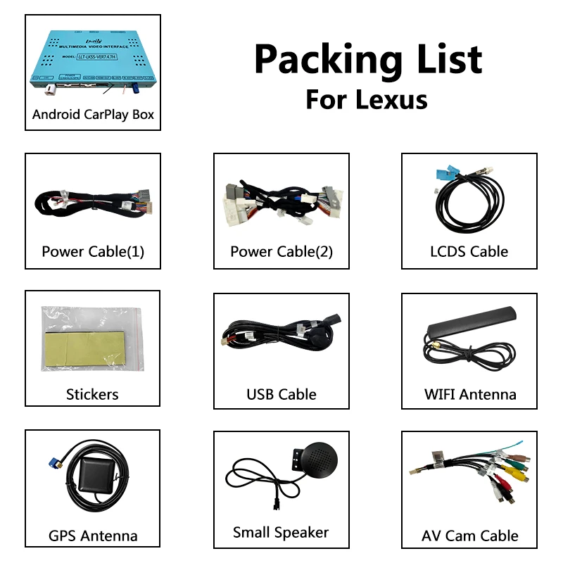 Lsailt Android Carplay интерфейс для Lexus ES350 ES модель 2014 2018 с управлением мышью