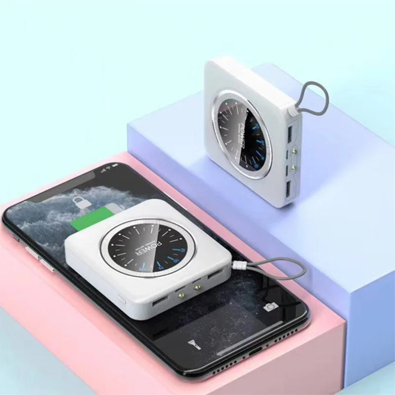 Портативный mi ni power Bank 10000 мАч для iPhone7 Xiao bank Pover зарядное устройство с двумя usb