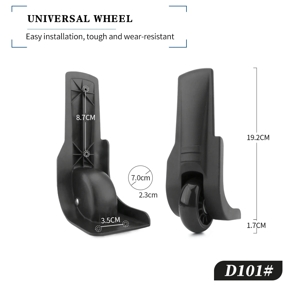 Чехол на колесиках HANLUOKE D101 Аксессуары для универсальных колёс алюминиевый чехол