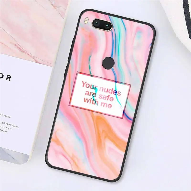 

sorry if i looked interested marble pattern Phone Case For Xiaomi Redmi note 7 8 9 t max3 s 10 pro lite cover funda coque shell