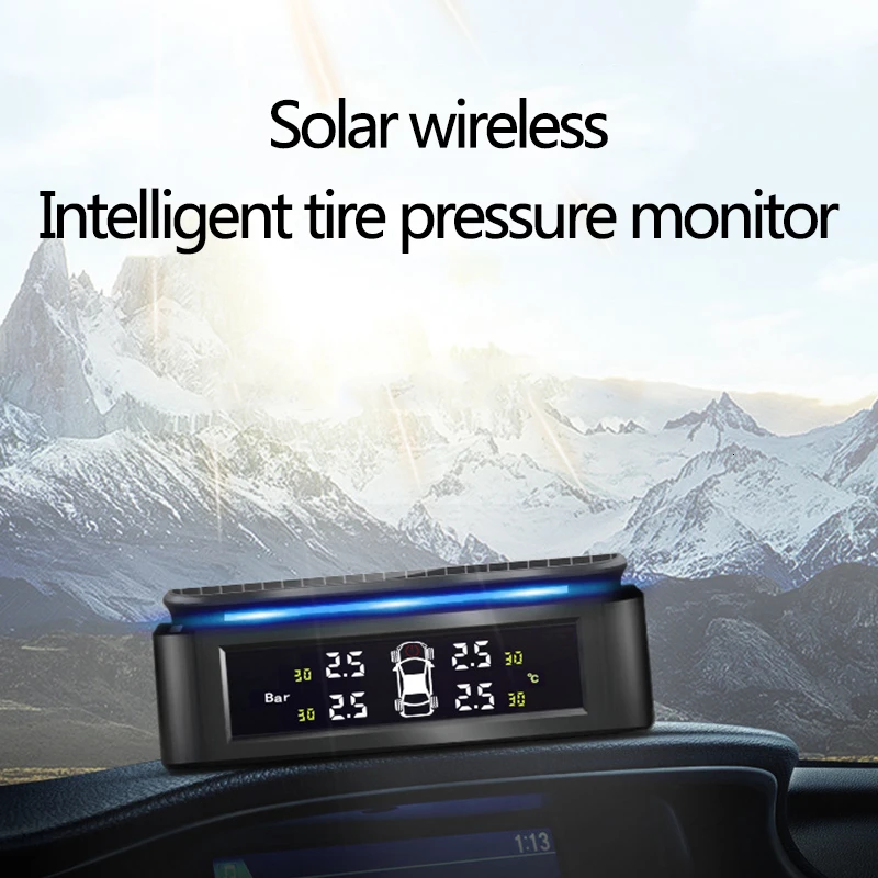 Шины для легковых автомобилей Давление цифровой мониторинг Тревожные Системы ЖК