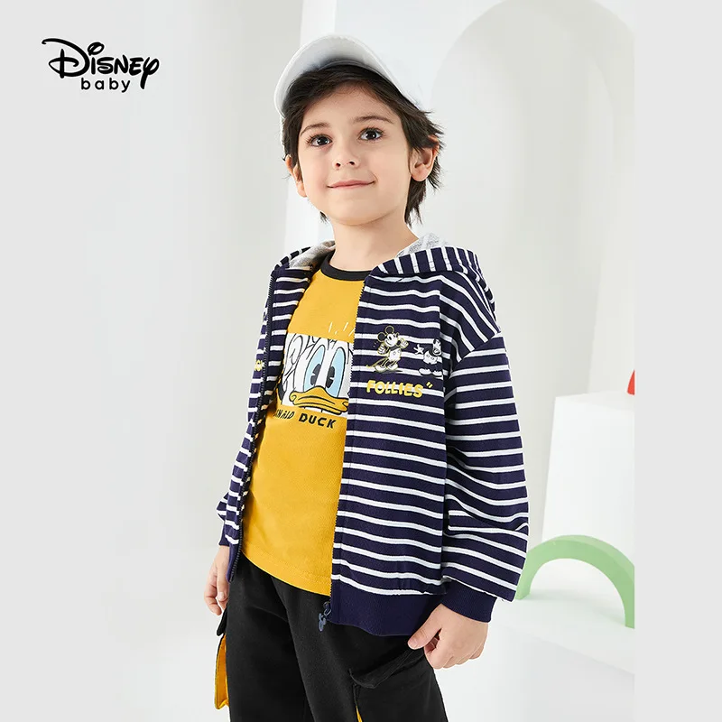 

Оригинальная куртка на молнии с изображением Микки Мауса из мультфильма Disney для мальчиков на осень 2020, повседневная верхняя одежда, пальто ...