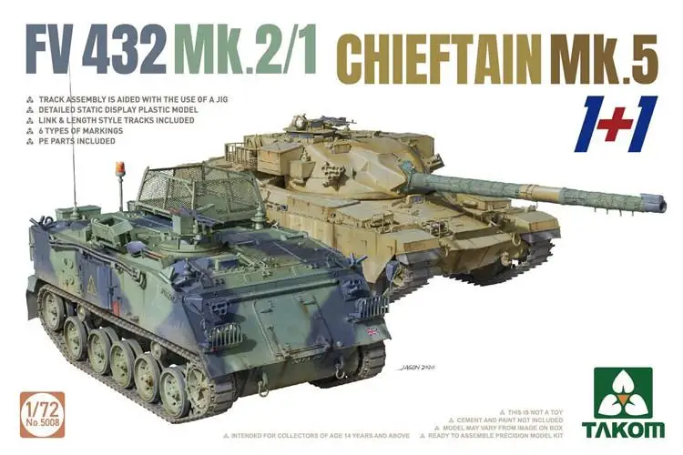 Takom 5008 1/72 масштаб FV 432 MK.2/1 главный MK.5 1 + |