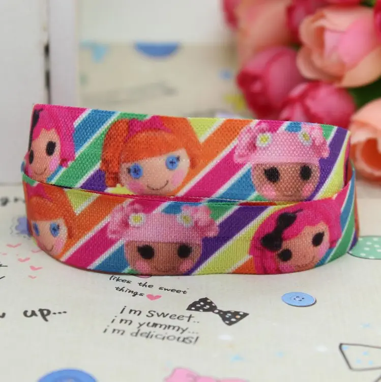 DHK 5/8 Дюймов, 5 ярдов, складная эластичная лента с принтом шеврона для украшения своими руками, OEM, оптовая продажа, E195