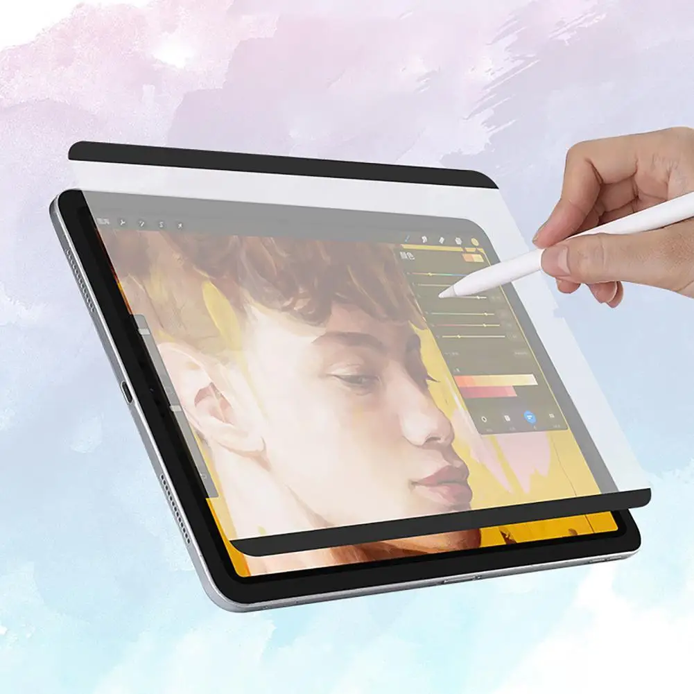 

Магнитная Съемная пленка в виде бумаги для защиты экрана от брызг из ПЭТ для iPad 7/8 Air3/4 Pro 2018/2020/2021 11/12.9