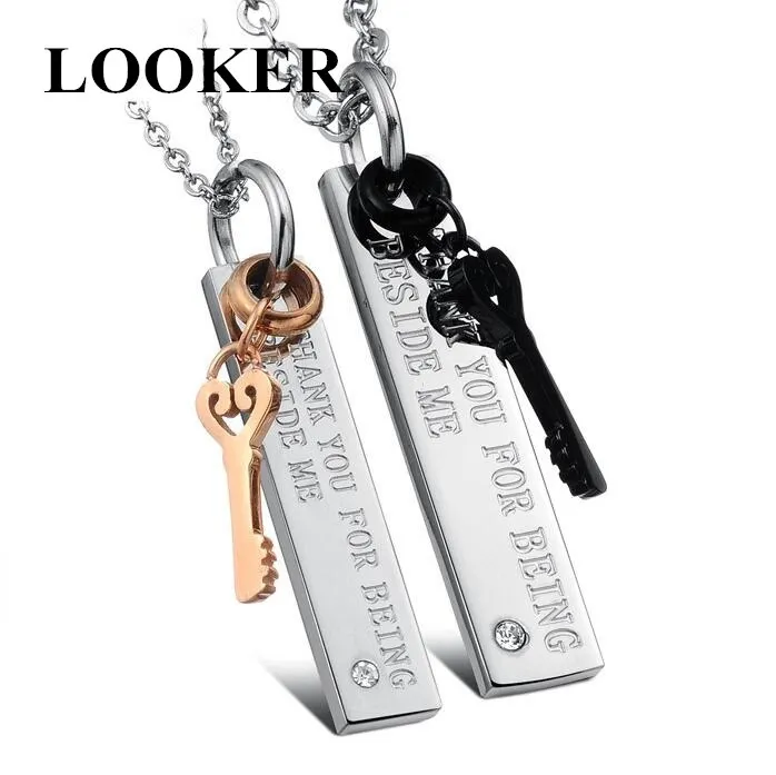 Мода 2020 &quotСпасибо за то что рядом со мной&quot Влюбленные подвески в форме сердца