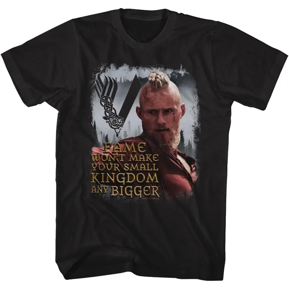 Vikings Bjorn Цитата Лицензированная взрослая футболка крутая Повседневная pride