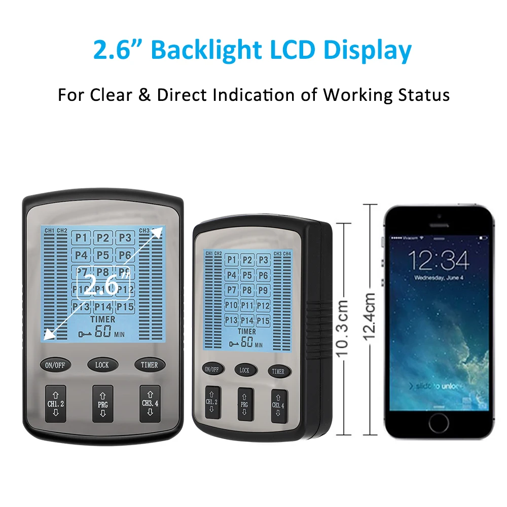 Массажер Терапевтический с 4 выходами 15 режимов | Красота и здоровье