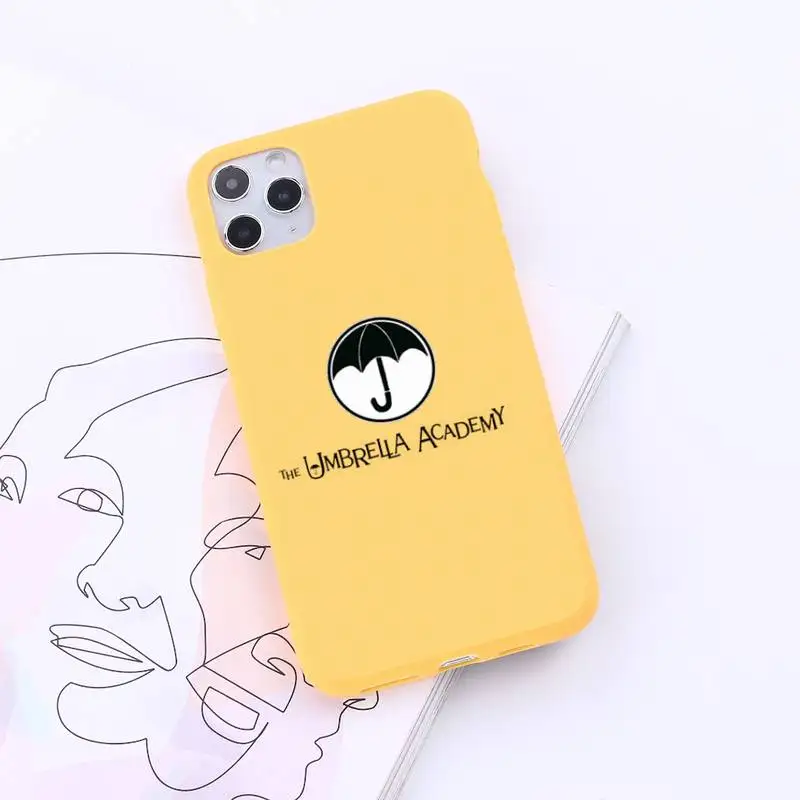 

The Umbrella Academy TV series Phone Case Candy Color for iPhone 6 7 8 11 12 s mini pro X XS XR MAX Plus