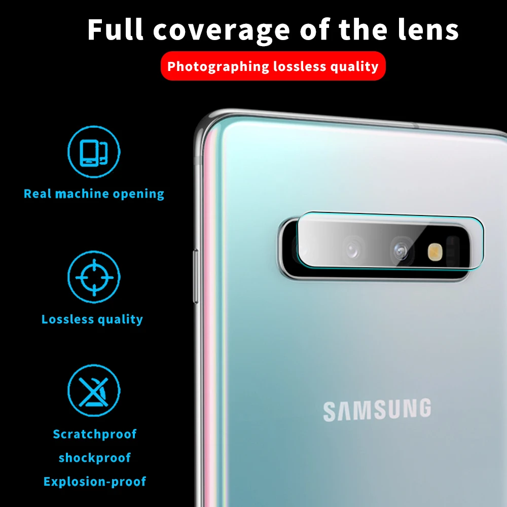 Защитная пленка 9D для камеры Samsung Galaxy S8 S9 S10 Plus S10E стеклянная крышка объектива Note 8 9