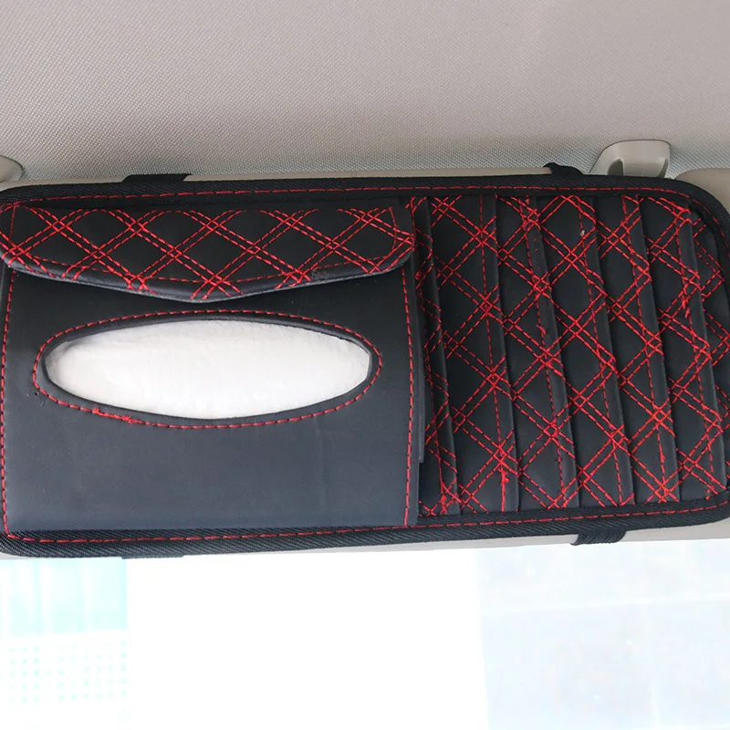 Автомобильный Стайлинг Солнцезащитный козырек сумка Авто CD держатель коробка