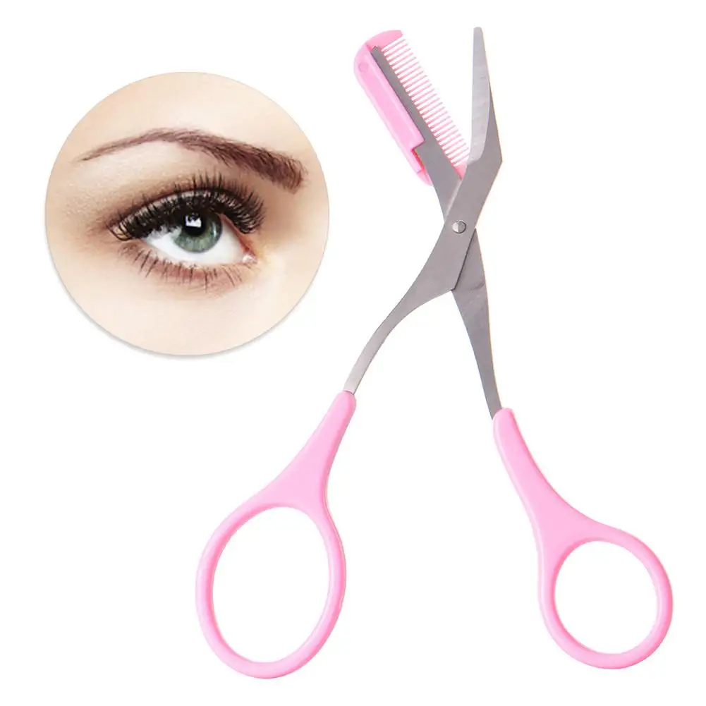 Ножницы для стрижки бровей с расческой Свадебные средства снятия макияжа
