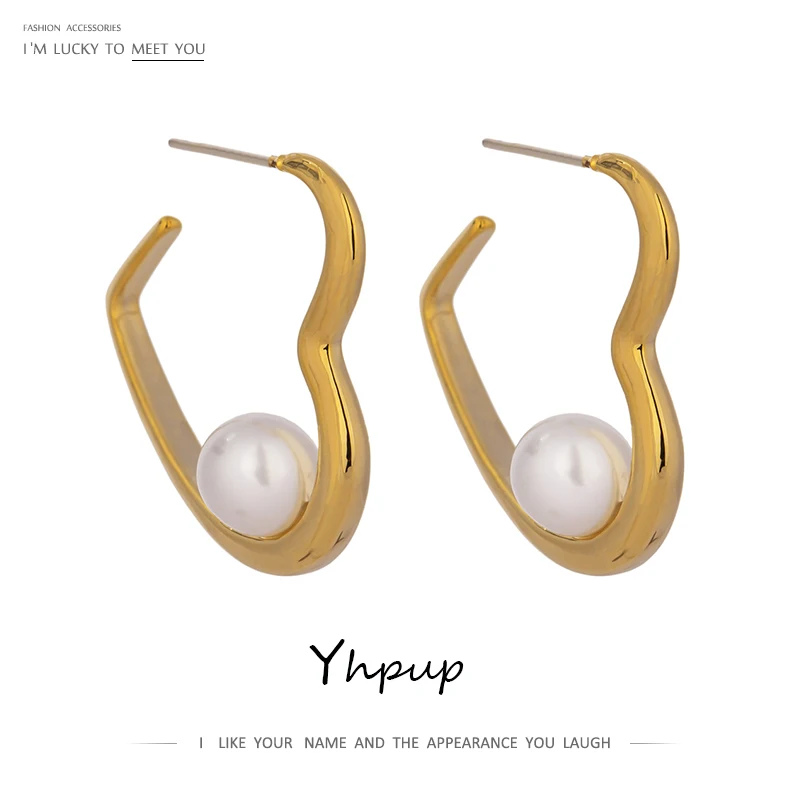 Индивидуальные темпераментные фирменные геометрические серьги гвоздики Yhpup в