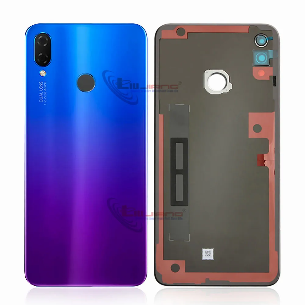 Аккумулятор для huawei Nova 3i задняя крышка корпуса камеры Стеклянная Крышка батарейного отсека Дверь смартфон задняя крышка Замена Ремонт