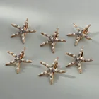 1 шт заколка в виде морской звезды стразы жемчужные Заколки Свадебные Заколки Головные уборы пляжной укладки ювелирные изделия Аксессуары для инструментов