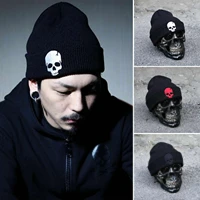 hot selling unisex acrylic knitted hat winter hats skull style skullies beanies for woman and man 3 colors warm winter cap