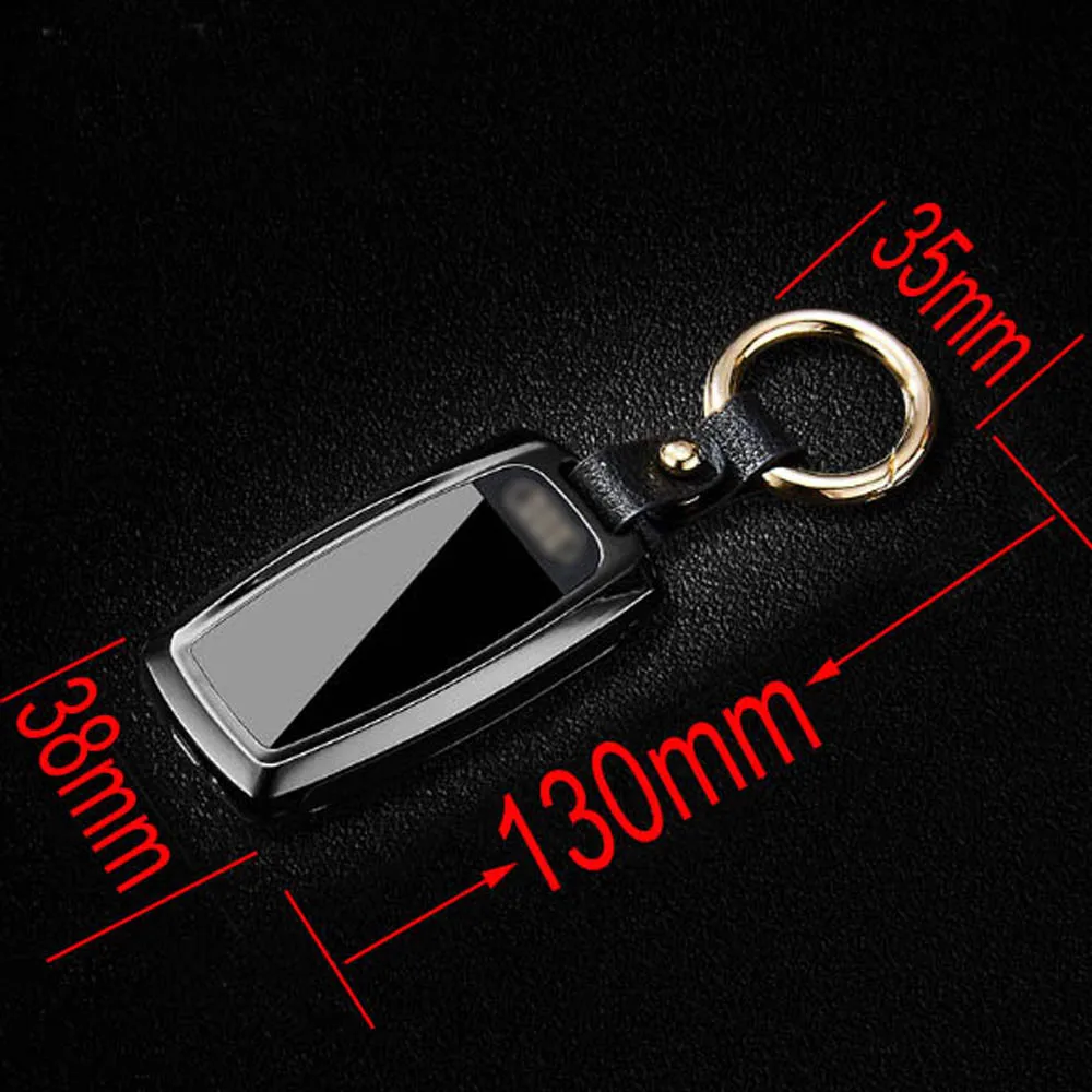 50 шт USB Зажигалка освещение светодиодный экран Ключ Пряжка