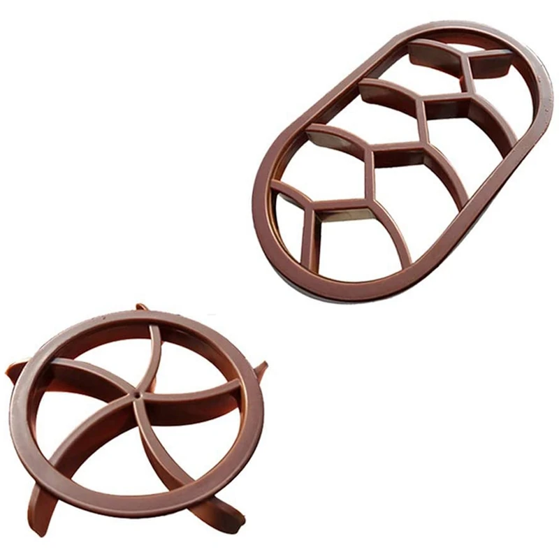 

Bread Dough Press Mold Set Bread Cutters Baking Bread Rolls Mold Plastic Pastry Cutters Kaiser Stamp Round Oval