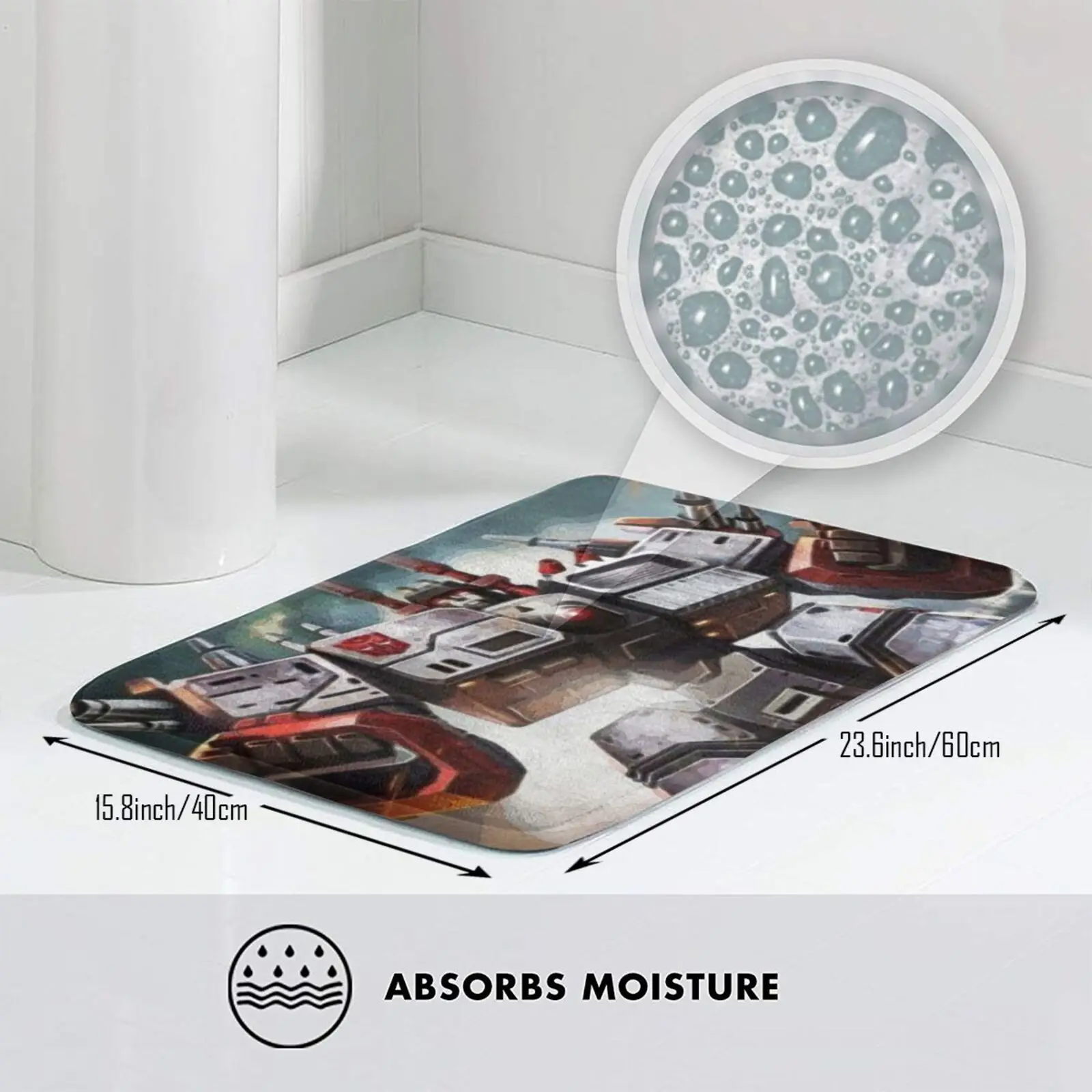 Мягкий Нескользящий Коврик Metroplex 3036 коврик подушка Autobot Bumblebee аниме мультфильм -