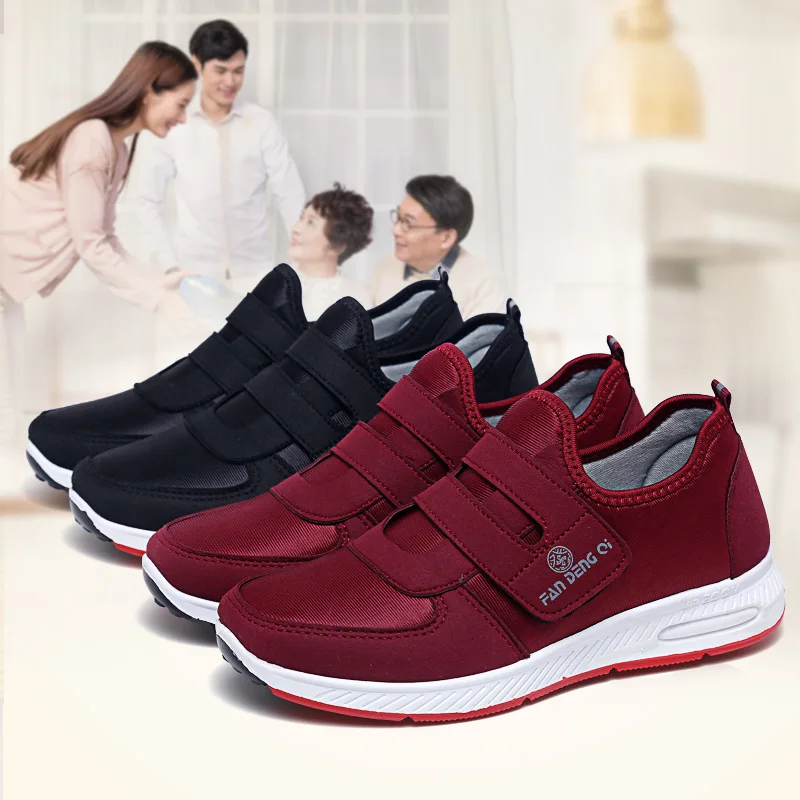 Женская Осенняя обувь из вулканизированной сетки Сетчатые кроссовки с пряжкой