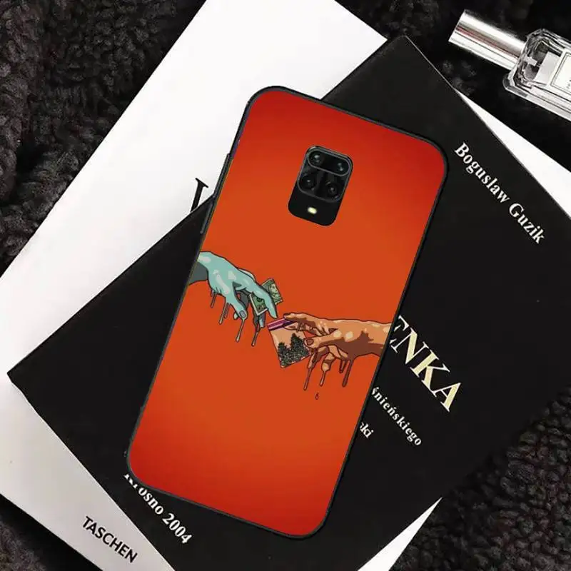 

Funny Hand The Creation of Adam Phone Case For xiaomi redmi note 10 9 9s 8 8t 7 pro max mi note 10 lite pro funda