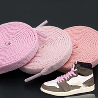 1pair shoelaces 140160180cm fashion shoelaces jelly color flat polyester shoe laces cute pink elastic shoe laces accessories