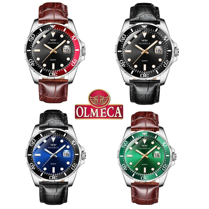 

Top Brand OLMECA Luxury Men's Watch Waterproof Date Clock Male Sports Watches Men Sapphire Quartz Wrist Watch Relogio Masculino