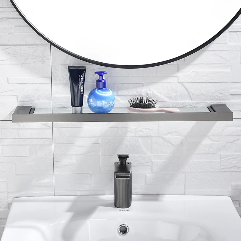 gray double towel bars bathroom accessories towel hanger towel rack hook paper holder toilet brush soap holder high quality free global shipping