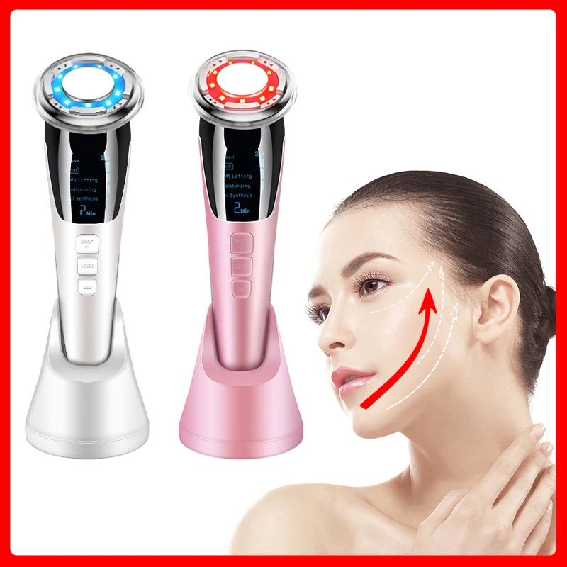 CF047 микротоковая Красота омоложения кожи массажер для лица с напылением из