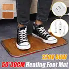 30*50 см кожа нагревательный коврик для ног с подогревом электрические нагревательные колодки Водонепроницаемый ноги теплый коврик термостат согревающий Инструменты 220V