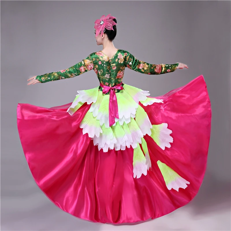 Испанский костюм фламенко танцевальная Цыганская юбка женское Платье Фламенко